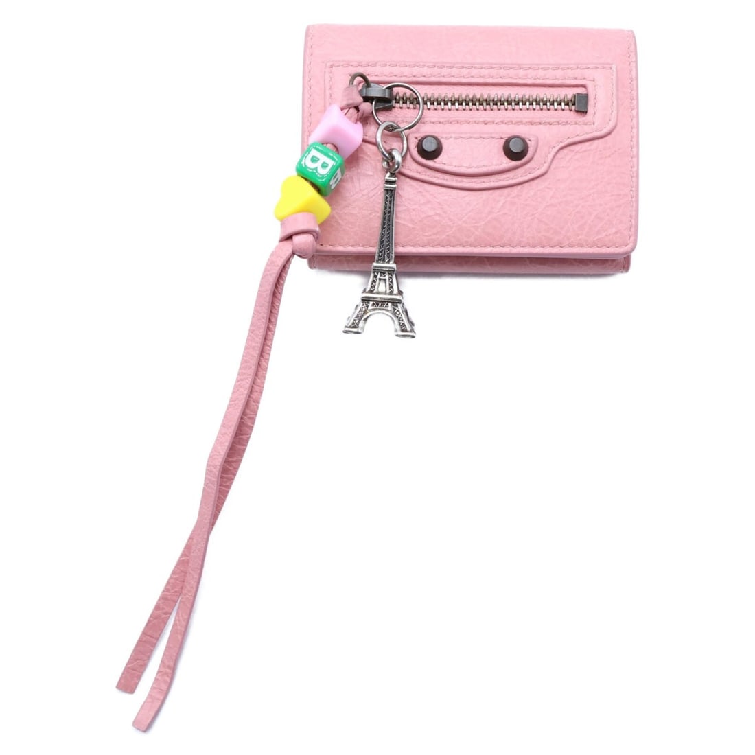 BALENCIAGA Le City Mini Wallet, Tri-fold Wallet with Coin Purse, Vintage Pink, Women's: --- Catalog ---Category: SizeSize (HxWxD): 7cm x 9.4cm x 3cm / 2.75'' x 3.7'' x 1.18''Category: DesignType: Wallet (tri-fold)Color: PinkGender: WomenMaterial: Leather Leather/Fur Type: LambskinCategor