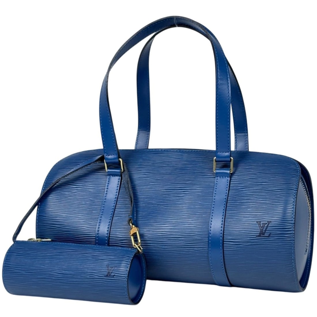 Louis Vuitton Soufflot Barrel Bag, Epi Leather, Toledo Blue, M52225, Women's: --- Catalog ---Category: SizeSize (HxWxD): 15cm x 31cm x 14cm / 5.9'' x 12.2'' x 5.51''Category: DesignType: HandbagColor: Toledo blueGender: WomenMaterial: Epi leather Category: GeneralBrand: Louis V