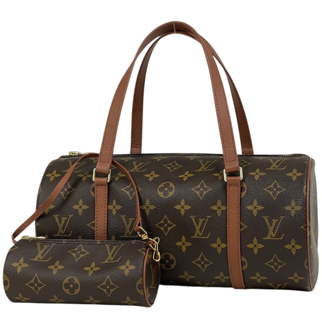 Louis Vuitton Papillon 30 Barrel Bag, Old/Previous Model, Monogram Brown, Women's, M51365: --- Catalog ---Category: SizeSize (HxWxD): 15cm x 30.5cm x 15cm / 5.9'' x 12'' x 5.9''Category: DesignType: HandbagColor: BrownGender: WomenMaterial: Monogram Category: GeneralBrand: Louis VuittonMode