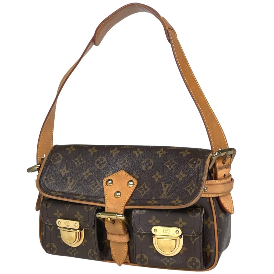Louis Vuitton Hudson One-Shoulder Shoulder Bag Monogram Brown M40027 Women's: --- Catalog ---Category: SizeSize (HxWxD): 19cm x 29cm x 8cm / 7.48'' x 11.41'' x 3.14''Category: DesignType: Shoulder bagColor: BrownGender: WomenMaterial: Monogram Category: GeneralBrand: Louis Vuit