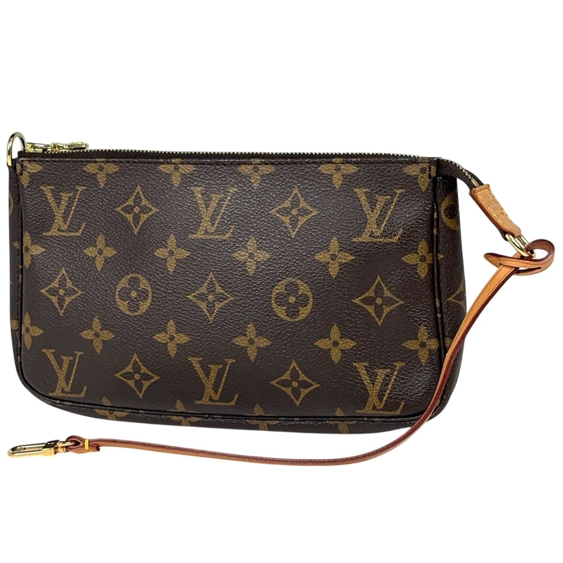 Louis Vuitton Pochette Accessoires Makeup Cosmetics Accessory Pouch Monogram Brown M51980 Women's: --- Catalog ---Category: SizeSize (HxWxD): 12.5cm x 21cm x 3.5cm / 4.92'' x 8.26'' x 1.37''Category: DesignType: PochetteColor: BrownGender: WomenMaterial: Monogram Category: GeneralBrand: Louis Vuitt
