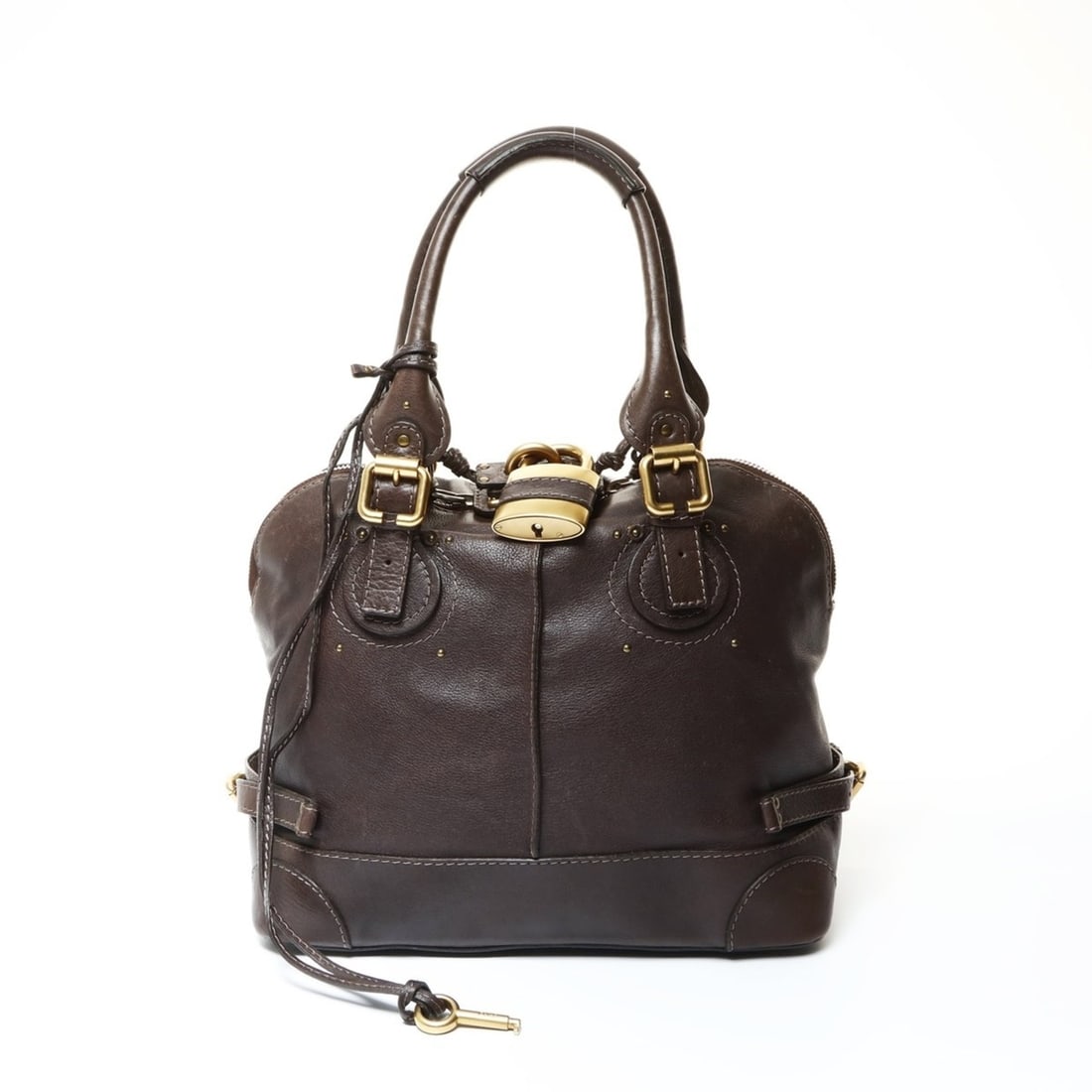 Chloé Chloe Paddington leather shoulder bag in brown (1 of 13)