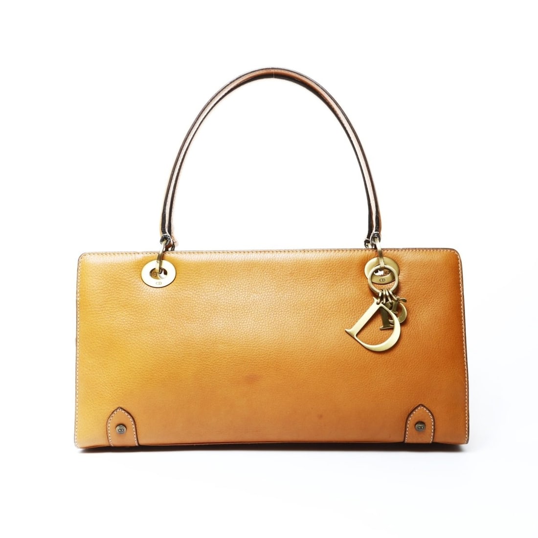 Christian Dior Lady Leather Charm Shoulder Bag Brown: --- Catalog ---Category: SizeSize (HxWxD): 18cm x 35cm x 9cm / 7.08'' x 13.77'' x 3.54''Strap Length: 43cm / 16.92''Category: DesignType: Shoulder bagColor: BrownGender: WomenMaterial: Leather Categor