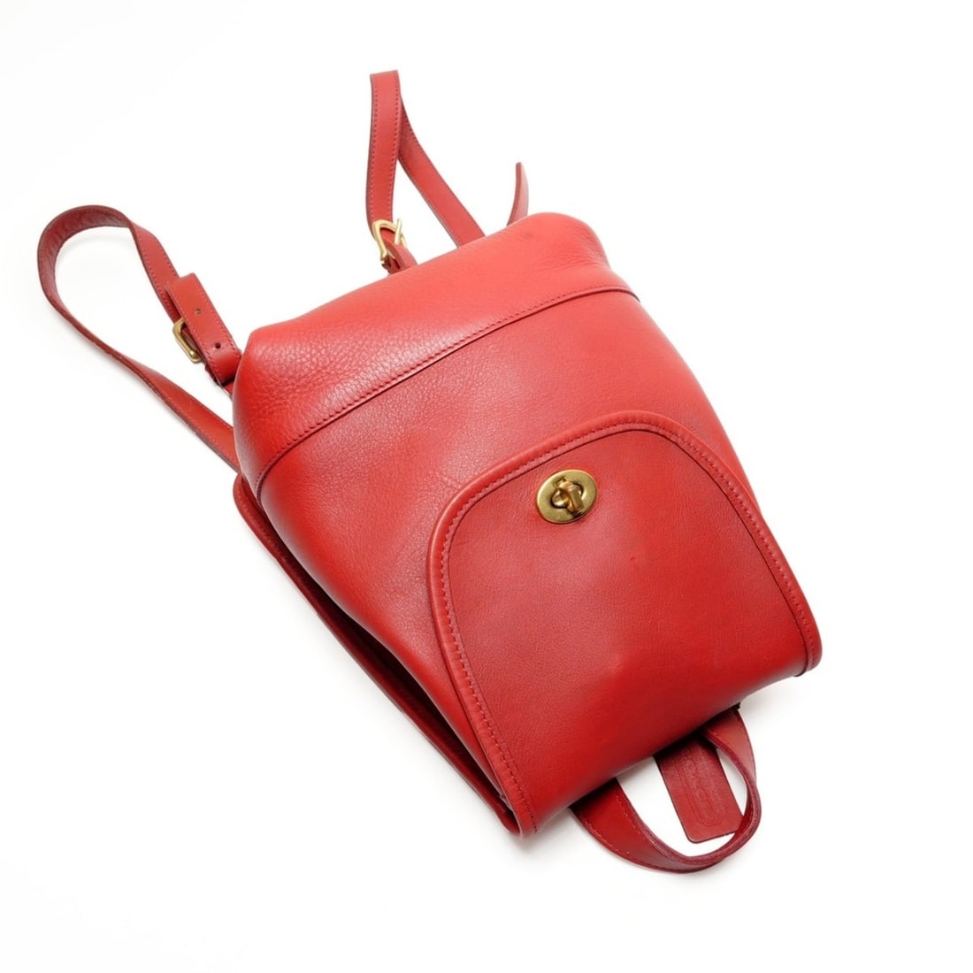 Coach 9960 Leather Backpack/Daypack, Red - 8