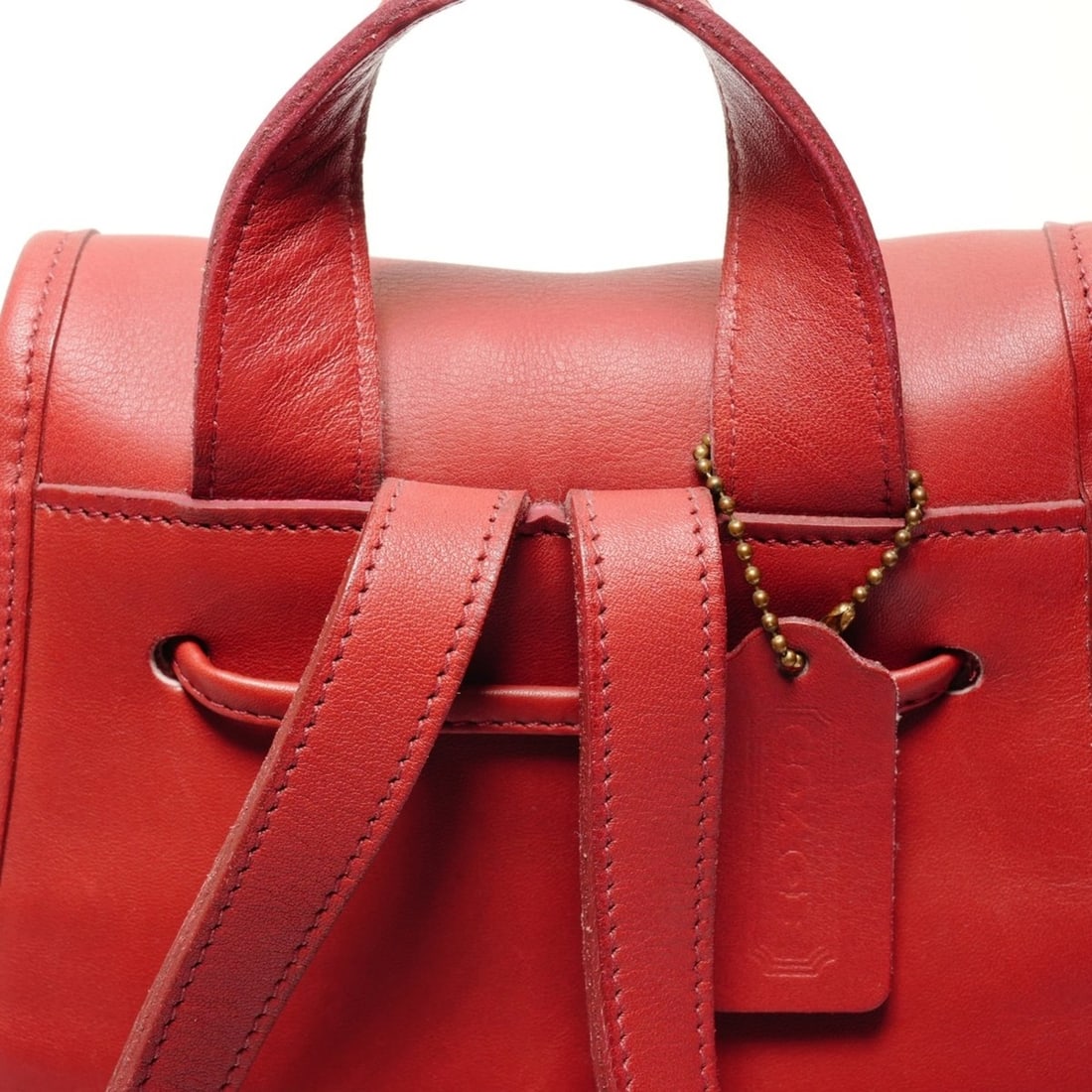 Coach 9960 Leather Backpack/Daypack, Red - 9