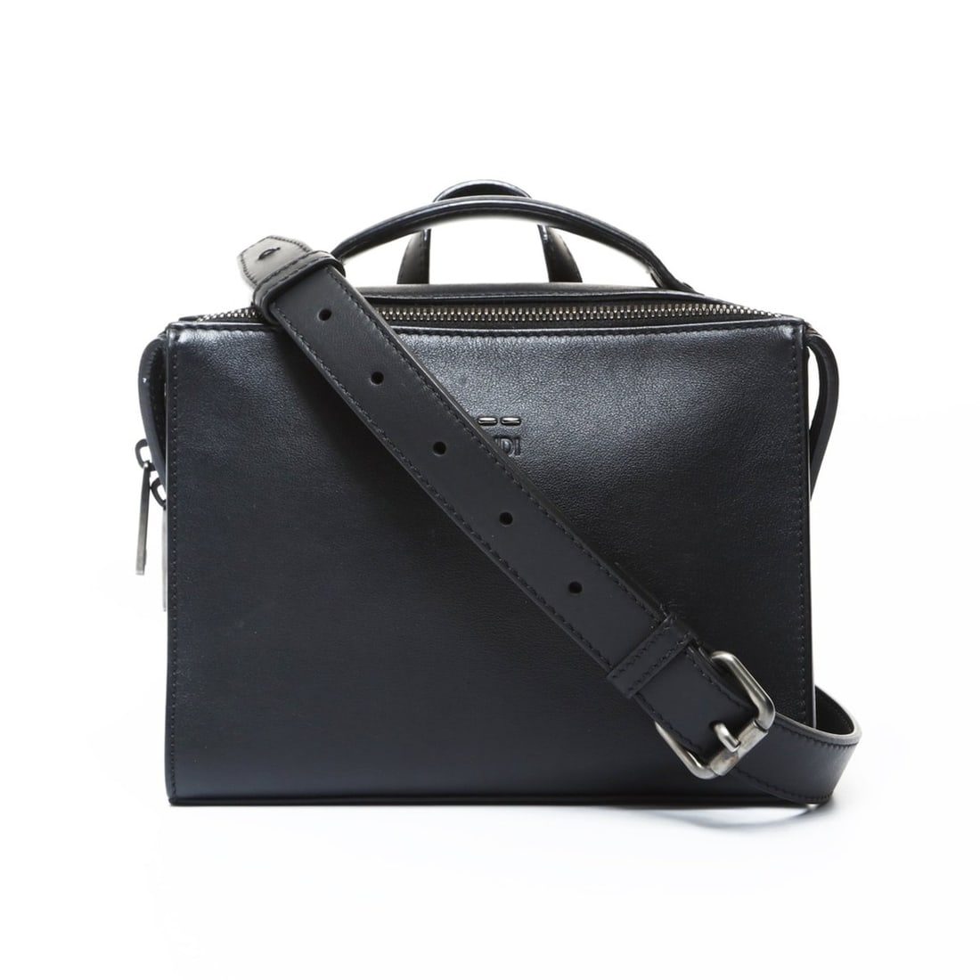 Fendi Mini Messenger Bag, 2-Way Shoulder Black, WS26916: --- Catalog ---Category: SizeHandle Drop: 3.00cm / 1.18''Size (HxWxD): 16cm x 21cm x 8cm / 6.29'' x 8.26'' x 3.14''Strap Length: 130cm - 148cm / 51.18'' - 58.26''Category: DesignType: Shoulder