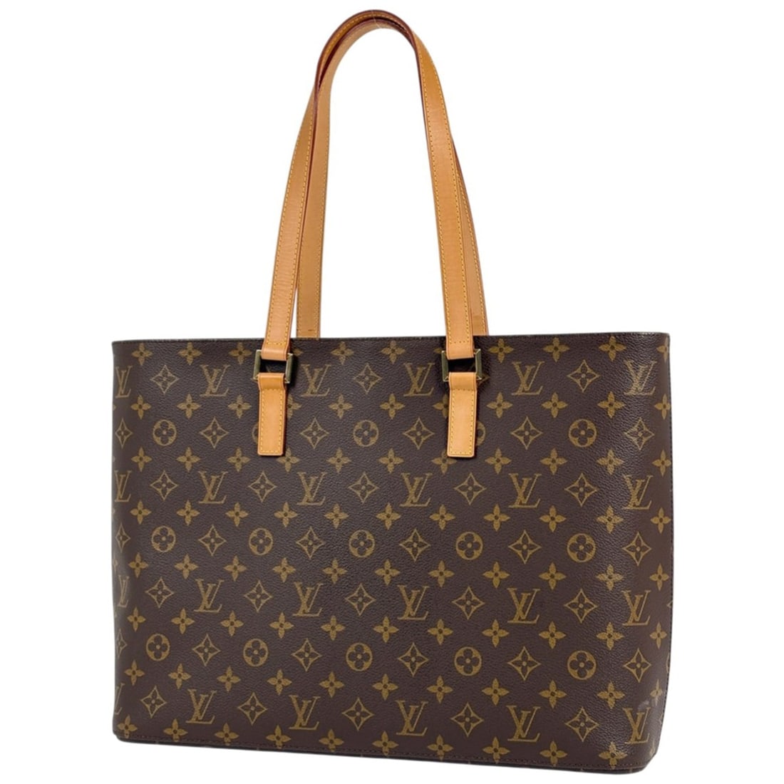 Louis Vuitton Luco Shoulder Bag, Commuter Tote Monogram Brown, M51155, Women's: --- Catalog ---Category: SizeSize (HxWxD): 30cm x 40cm x 10cm / 11.81'' x 15.74'' x 3.93''Category: DesignType: Shoulder bag, Tote bagColor: Brown, MonogramGender: WomenMaterial: Monogram Category: