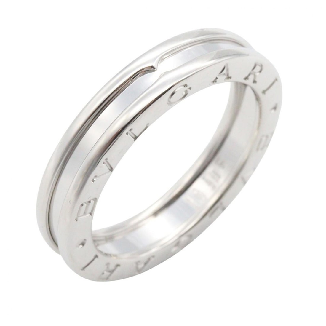 BVLGARI B-zero1 Ring, Single Band, 18K White Gold, Men's and Women's, Silver: --- Catalog ---Category: SizeJP Size: 17.5US Size: 8.5Category: DesignType: Band ringColor: SilverGender: MenMaterial: White gold (18K)Category: GeneralBrand: Bvlgari--- Item List ---Section: Conditio