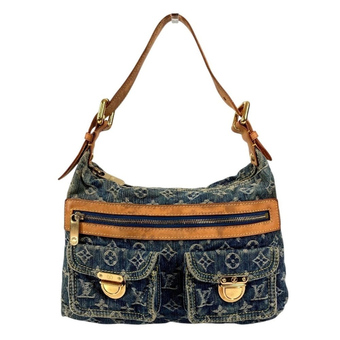 LOUIS VUITTON M95049 Monogram Denim Baggy PM Handbag Shoulder Bag Women's Blue: --- Catalog ---Category: SizeSize (HxWxD): 19cm x 29cm x 9cm / 7.48'' x 11.41'' x 3.54''Category: DesignType: Handbag, Shoulder bagColor: BlueGender: WomenMaterial: Monogram Denim Category: GeneralMPN