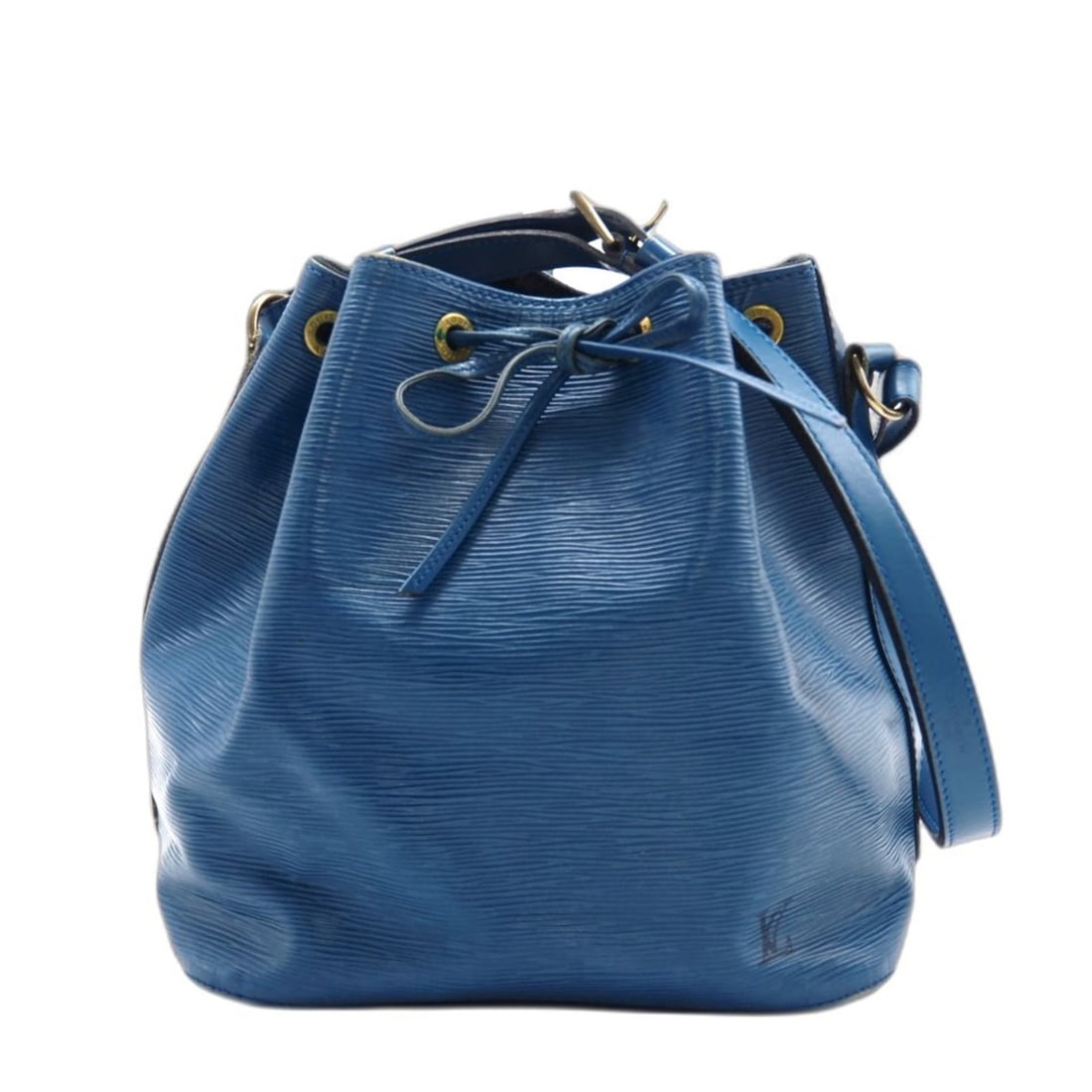 LOUIS VUITTON Epi Petit Noe Toledo Blue M44105 Shoulder Bag in Coated Canvas and Leather for Women: --- Catalog ---Category: SizeWeight: 615g / 1.35lb.Size (HxWxD): 26cm x 25cm x 19cm / 10.23'' x 9.84'' x 7.48''Strap Length: 73cm / 28.74''Category: DesignType: Shoulder bagColor: Toledo blueGender: W