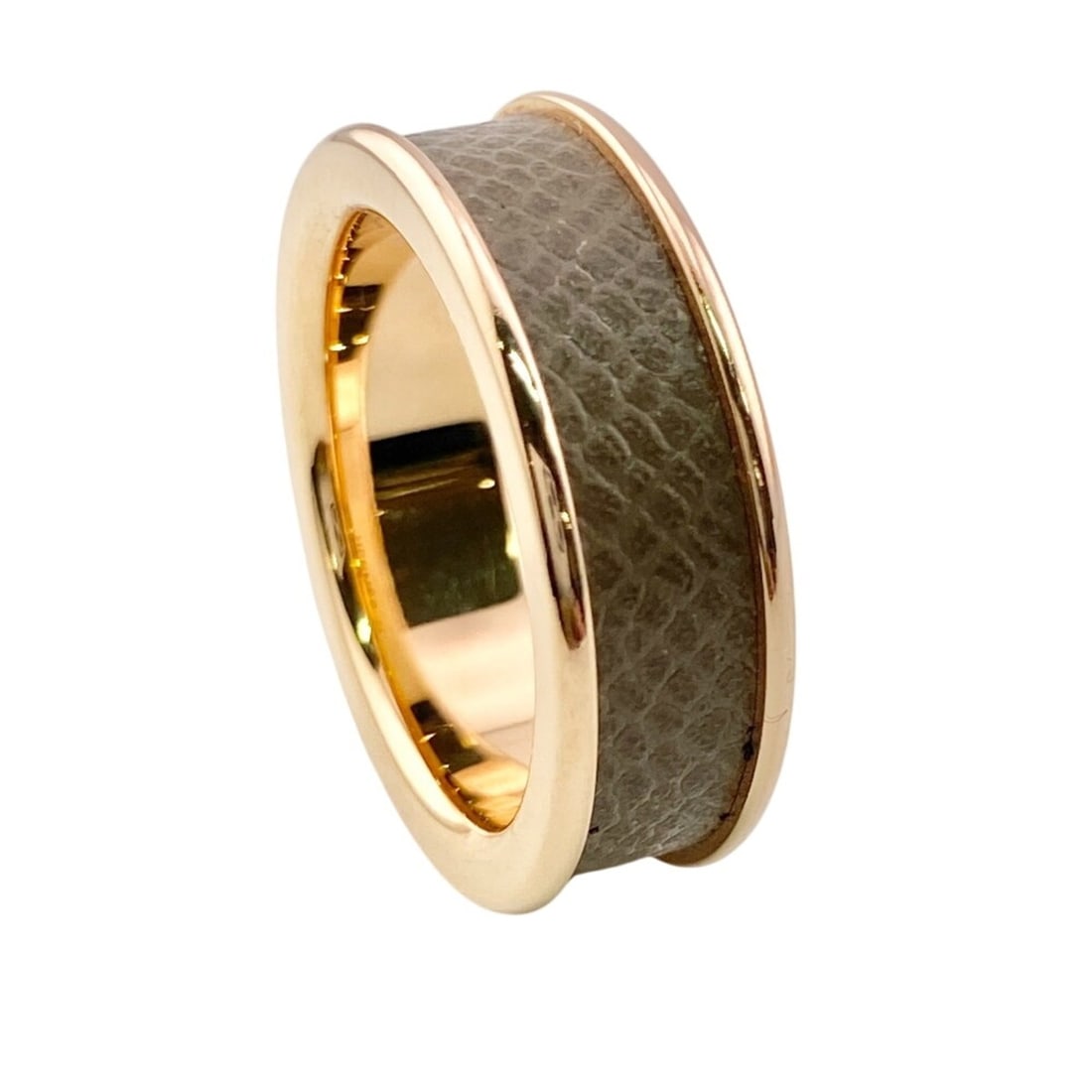 HERMES Athena Simple Stud Ring, Gray - 9