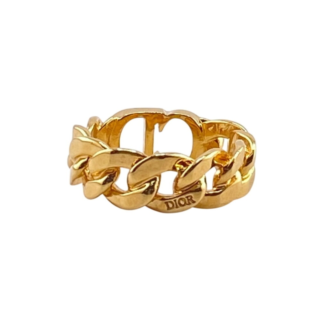 Christian Dior CD logo ring, gold - 3
