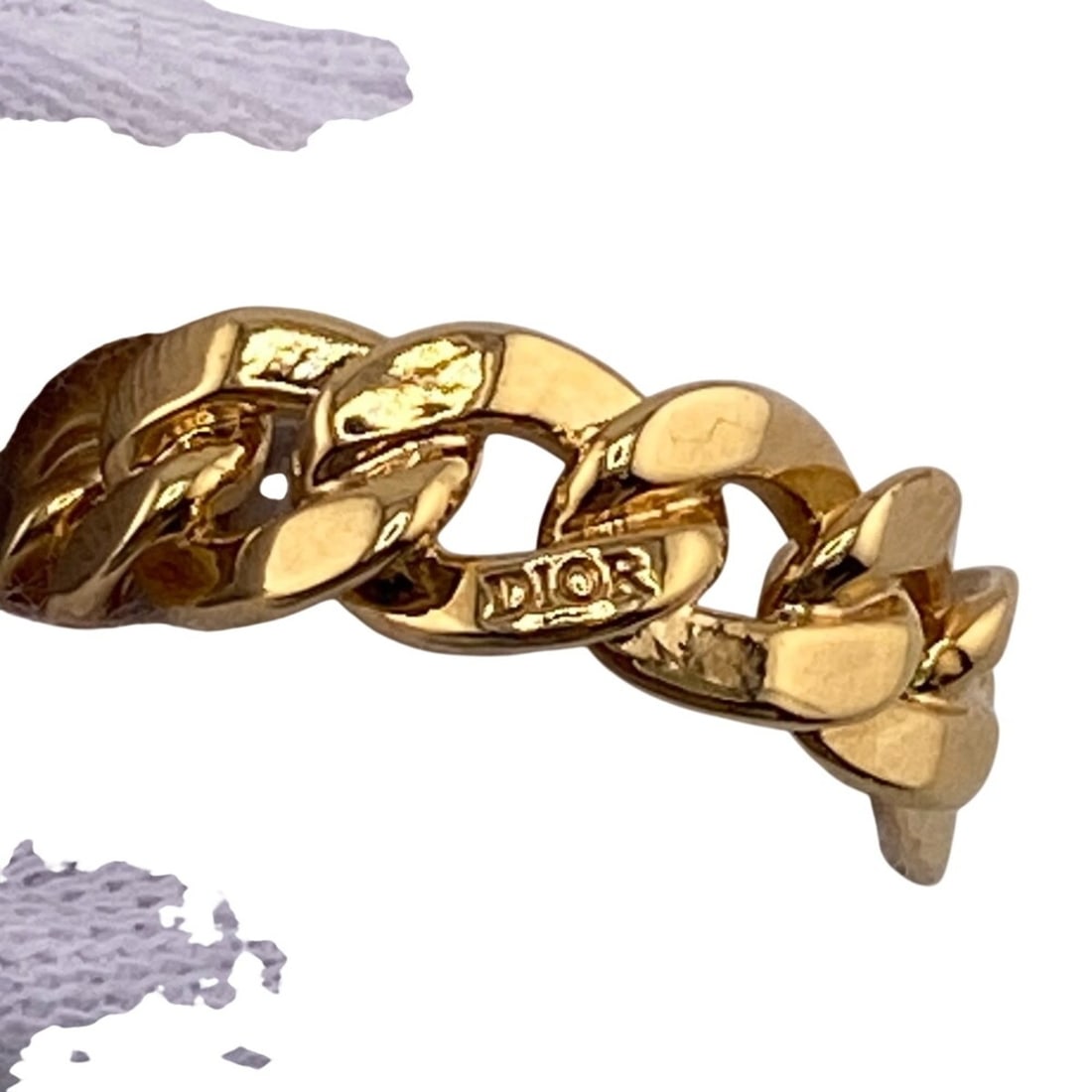 Christian Dior CD logo ring, gold - 6