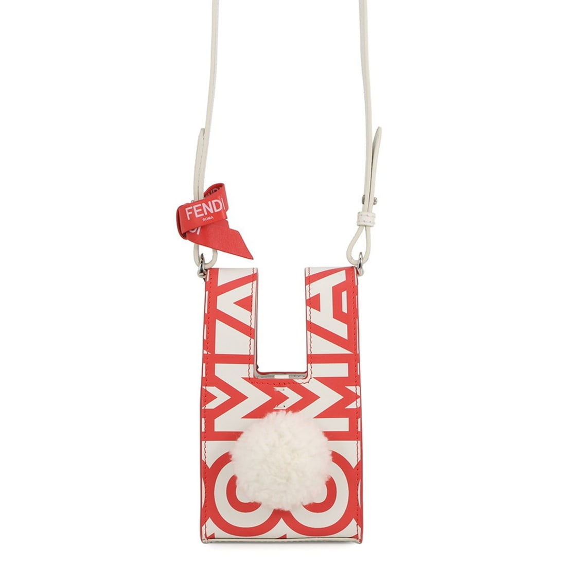 Fendi shoulder bag by Marc Jacobs, the MINI BUSTINA BUNNY leather bag, 7SA169. Also available: FENDI: --- Catalog ---Category: SizeSize (HxWxD): 10cm x 9cm x 4.5cm / 3.93'' x 3.54'' x 1.77''Category: DesignType: Handbag, Shoulder bagColor: Red color, WhiteGender: WomenMaterial: Leather Category: Gener