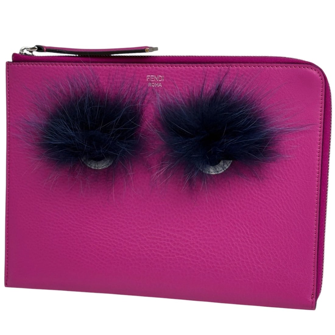 Fendi Monster Clutch Bag/Pouch/Second Bag Leather Pink 8M0363 Women's: --- Catalog ---Category: SizeSize (HxWxD): 19cm x 26cm x 2cm / 7.48'' x 10.23'' x 0.78''Category: DesignType: Clutch bag, PouchColor: PinkGender: WomenMaterial: Leather Category: GeneralMPN: 8M0363Bra