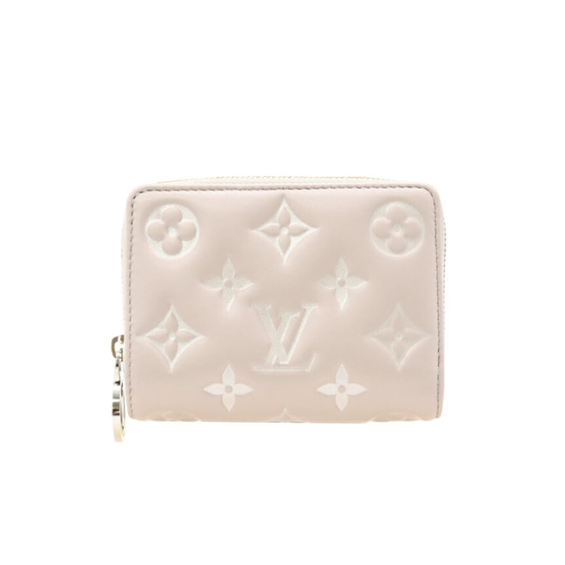 LOUIS VUITTON Louis Vuitton Lamb Leather Portefeuille Lou Bloom M14154 Bifold Wallet in Pinkish Gray: --- Catalog ---Category: SizeSize (HxWxD): 8.5cm x 11cm x 2.5cm / 3.34'' x 4.33'' x 0.98''Category: DesignType: Wallet (bi-fold)Color: Gray, PinkGender: WomenMaterial: Leather Category: GeneralBrand:
