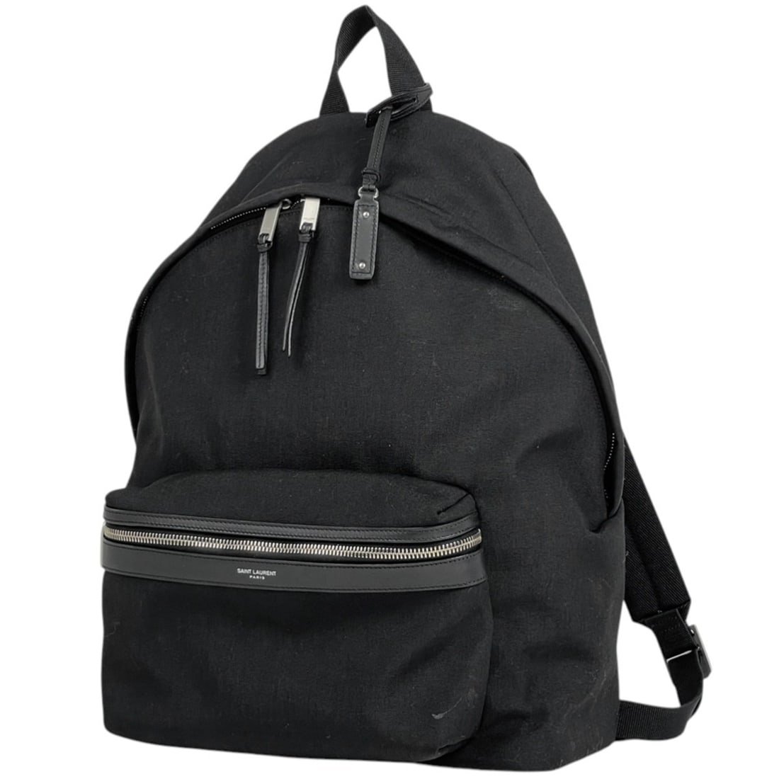 Saint Laurent City Backpack, Nylon, Black, Women's, 534967: --- Catalog ---Category: SizeSize (HxWxD): 40cm x 30cm x 14cm / 15.74'' x 11.81'' x 5.51''Category: DesignType: BackpackColor: BlackGender: WomenMaterial: Nylon , Leather Category: GeneralBrand: Saint