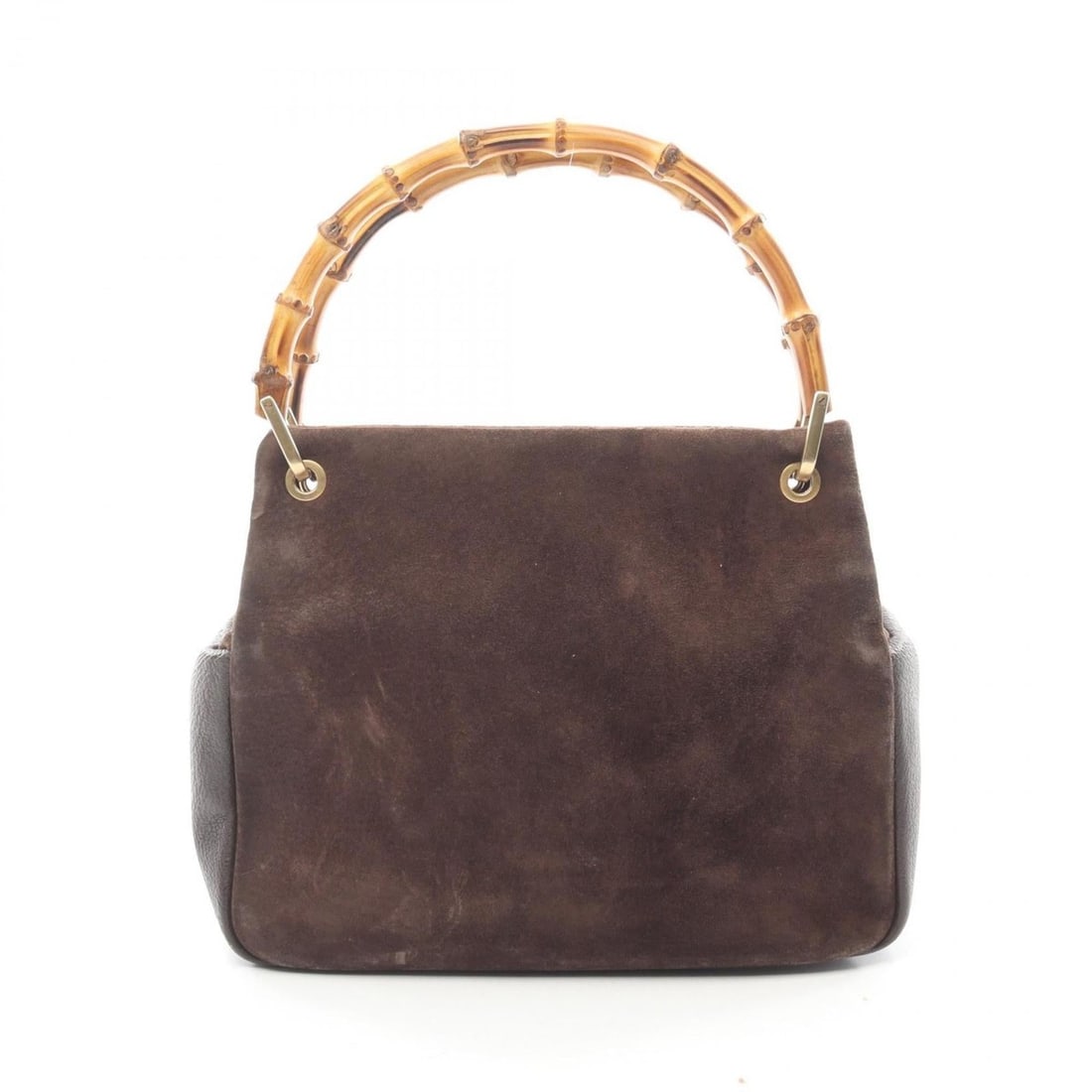 Gucci Bamboo Handbag, Suede Leather, Women's, Brown, 000 3444 0575: --- Catalog ---Category: SizeSize (HxWxD): 20cm x 25cm x 9cm / 7.87'' x 9.84'' x 3.54''Category: DesignType: HandbagColor: BrownGender: WomenMaterial: Suede , Leather Category: GeneralMPN: 21012196244