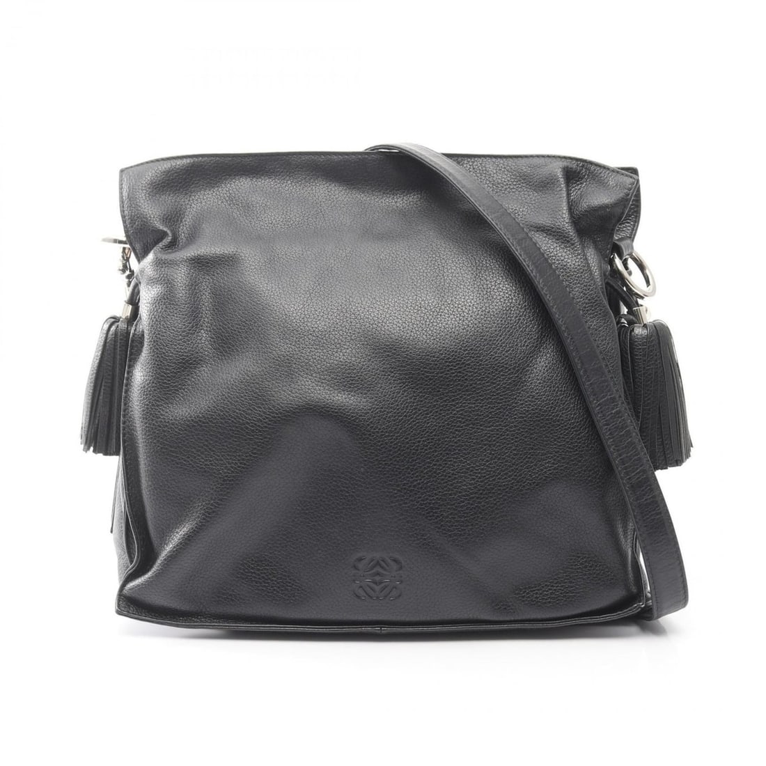 Loewe Flamenco 30 Shoulder Bag/Handbag, Leather, Women's, Black, 380.82.H38: --- Catalog ---Category: SizeSize (HxWxD): 27cm x 28cm x 10cm / 10.62'' x 11.02'' x 3.93''Category: DesignType: Handbag, Shoulder bagColor: BlackGender: WomenMaterial: Leather Category: GeneralMPN: 38