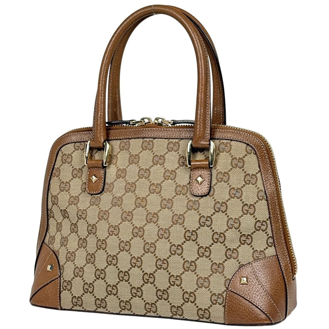 Gucci GG Canvas Handbag, Brown, 131023, Women's: --- Catalog ---Category: SizeSize (HxWxD): 20cm x 30cm x 11.5cm / 7.87'' x 11.81'' x 4.52''Category: DesignType: HandbagColor: BrownGender: WomenMaterial: GG canvas , Leather Category: GeneralLine: GG