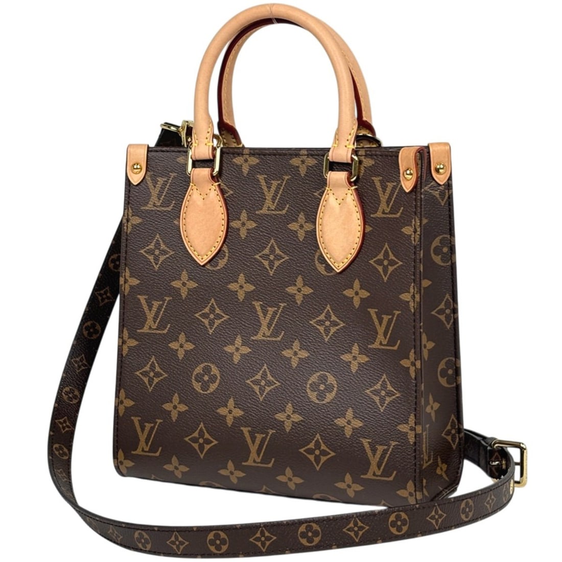 Louis Vuitton Sac Plat BB 2-Way Shoulder Bag/Handbag Monogram Brown M46265 Women's (1 of 18)