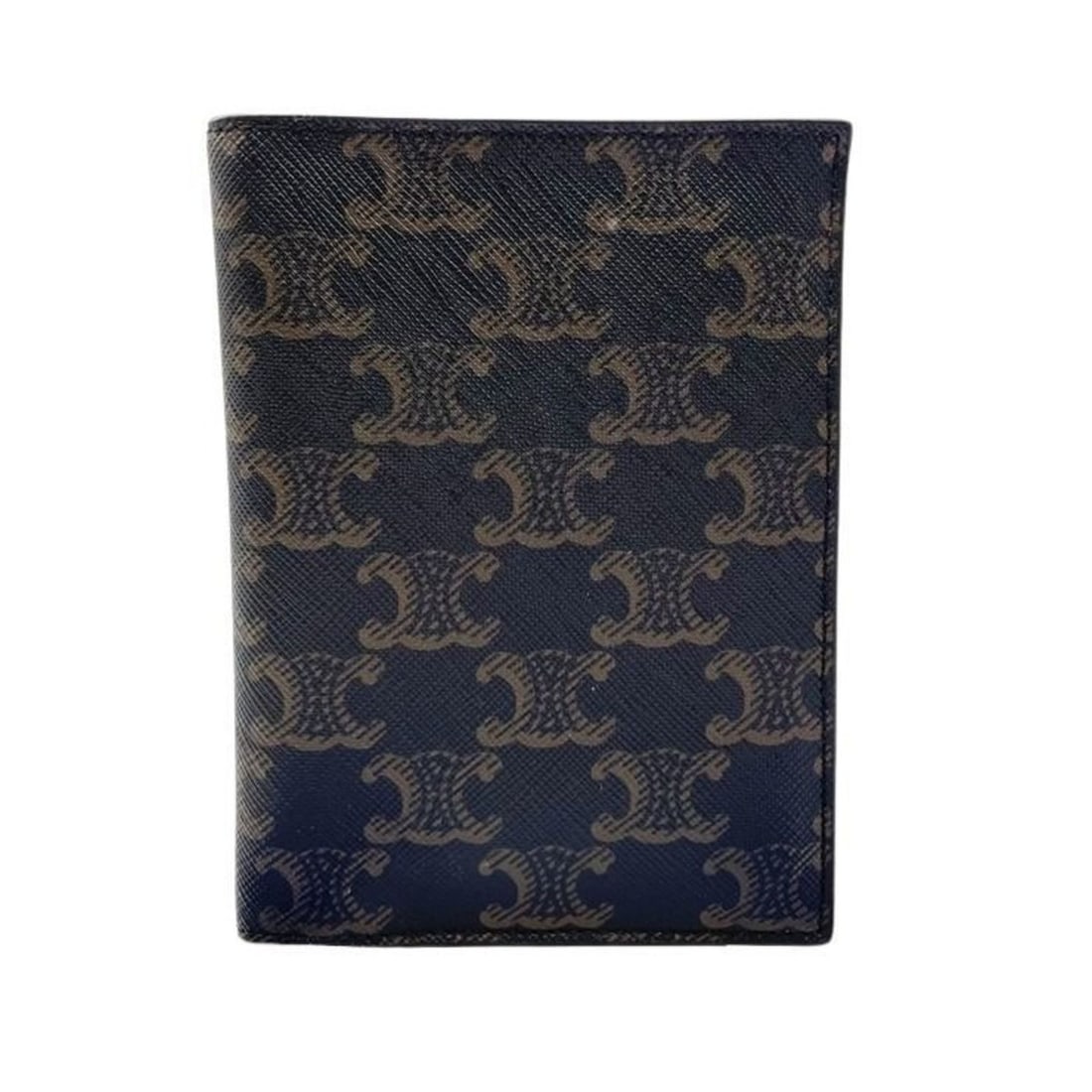 CELINE Celine Passport Case Card Triomphe 4M3432AK1 Black x Tan Canvas Men's Women's: --- Catalog ---Category: DesignType: Passport coverColor: BlackGender: Men,Women,UnisexCategory: GeneralBrand: CelineCountry of Origin: ItalyCategory: Physical PropertiesSize (HxWxD): 13.6cm x 10.2cm