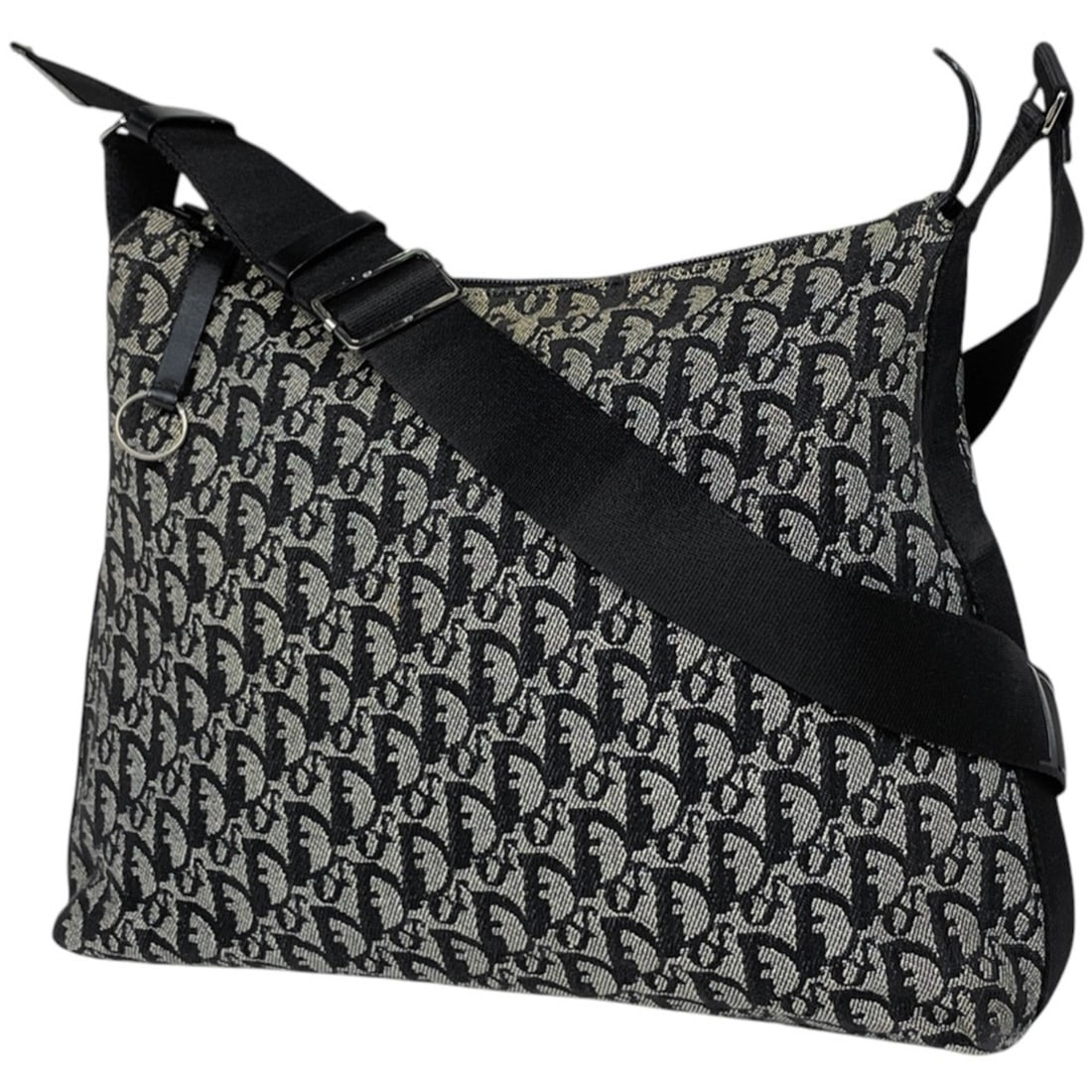 Christian Dior Trotter Pattern Shoulder Bag, Crossbody Canvas, Black, Women's: --- Catalog ---Category: SizeSize (HxWxD): 28cm x 34.5cm x 10cm / 11.02'' x 13.58'' x 3.93''Category: DesignType: Shoulder bagColor: BlackGender: WomenMaterial: Leather , Canvas Category: GeneralBrand