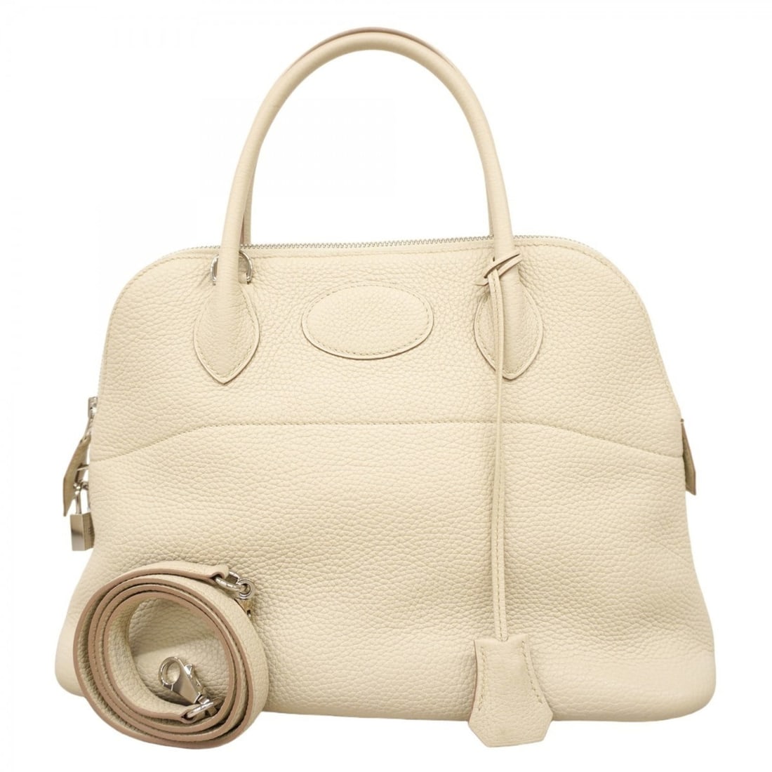 Hermes Hermès Bolide 31 Handbag, Taurillon Clemence Leather, Beton, C Stamp, 2-Way Bag, Women's (1 of 12)