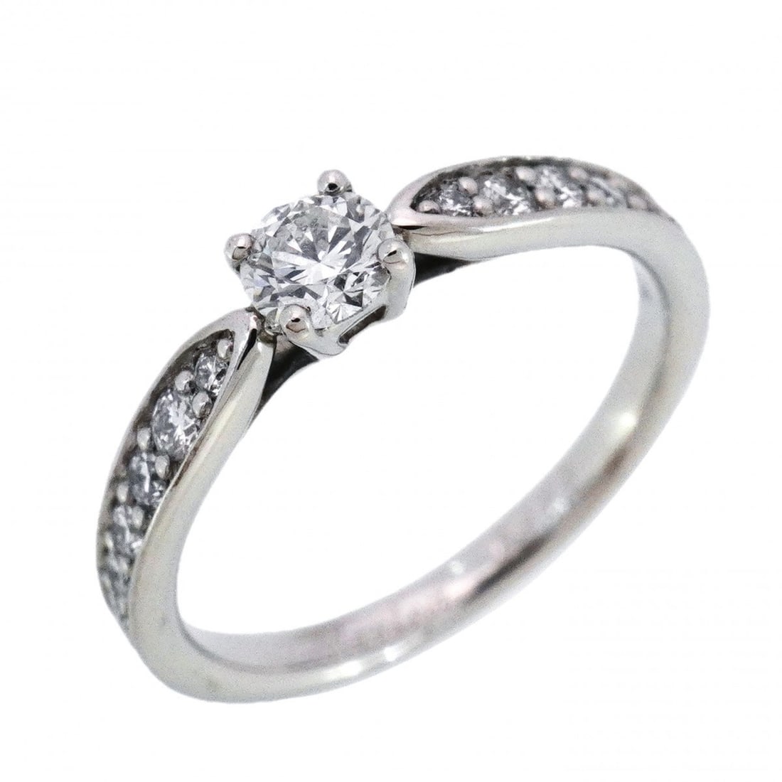 Tiffany Harmony Ring, Pt950 Platinum, Diamond 0.18ct, Size 5.5, Women's: --- Catalog ---Category: SizeJP Size: 5.5US Size: 3.5Category: DesignType: Band ringStone: DiamondGender: WomenMaterial: Platinum 950Category: GeneralBrand: Tiffany--- Item List ---Section: ConditionR