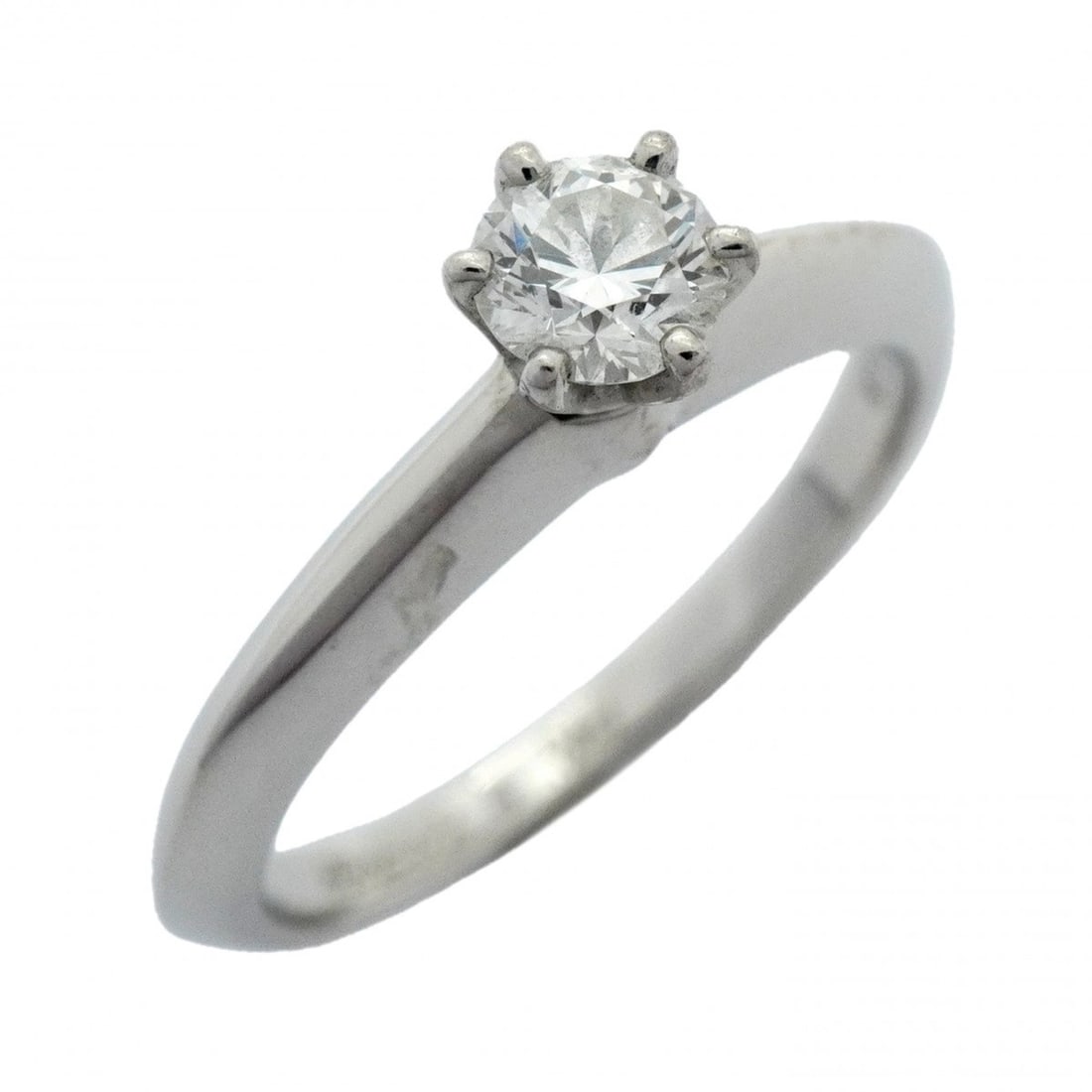 Tiffany Solitaire Ring, 1PD, Pt950 Platinum, 0.22ct Diamond, Size 5.5, Women's: --- Catalog ---Category: SizeJP Size: 5.5US Size: 3.5Category: DesignType: Band ringStone: DiamondGender: WomenMaterial: Platinum 950Category: GeneralBrand: Tiffany--- Item List ---Section: ConditionR