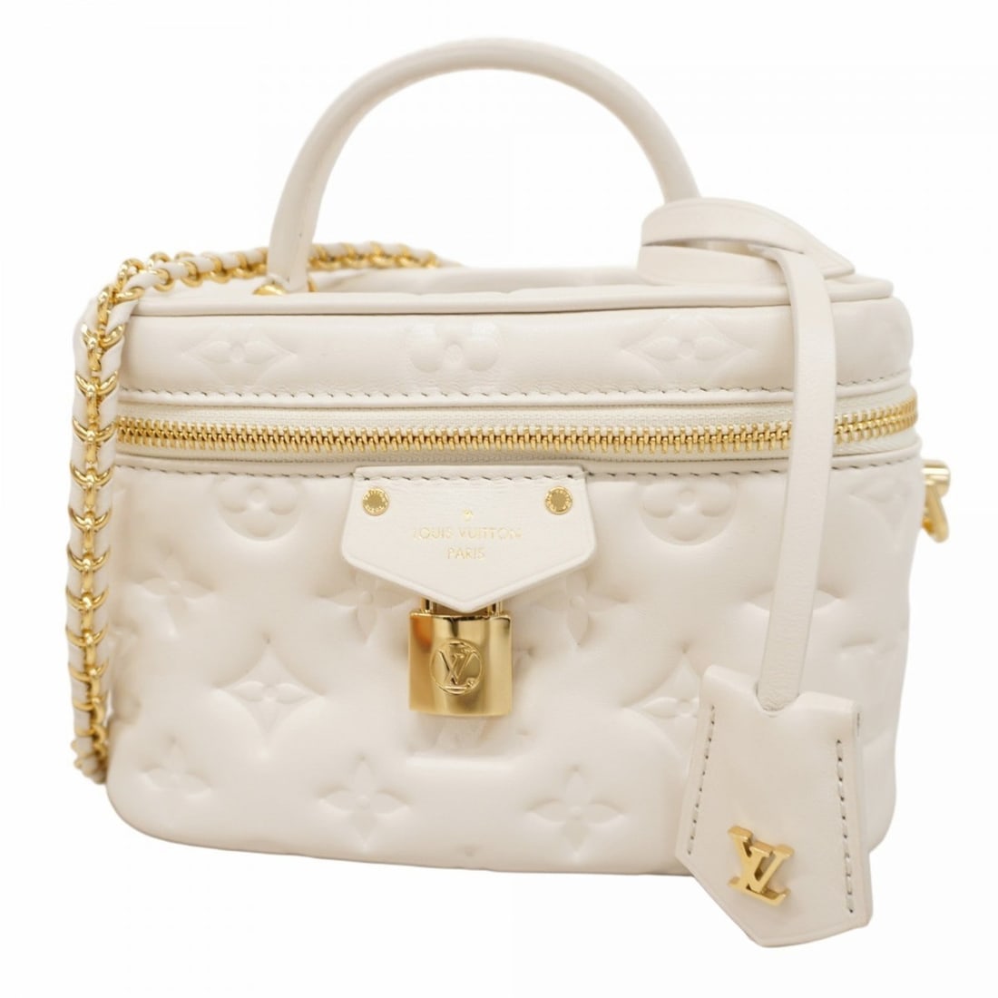 Louis Vuitton Vanity PM M25219 Cream Two-Way Bag for Women (1 of 12)