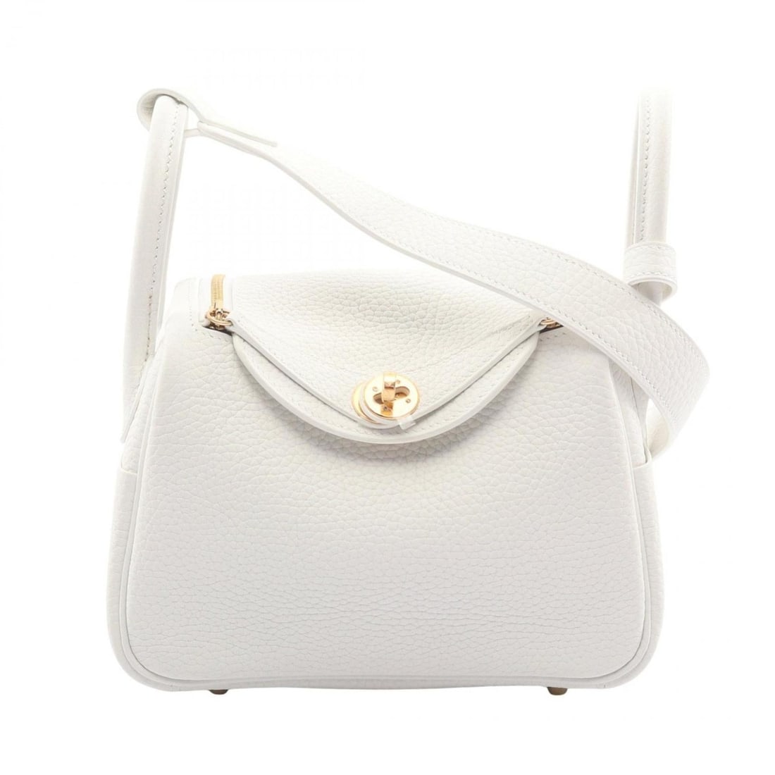 Hermes Hermès Lindy Mini Shoulder Bag in Taurillon Clemence Leather, White: --- Catalog ---Category: SizeSize (HxWxD): 13cm x 17.5cm x 9cm / 5.11'' x 6.88'' x 3.54''Category: DesignType: Shoulder bagColor: WhiteGender: WomenMaterial: Taurillon clemence leather Category: Gener