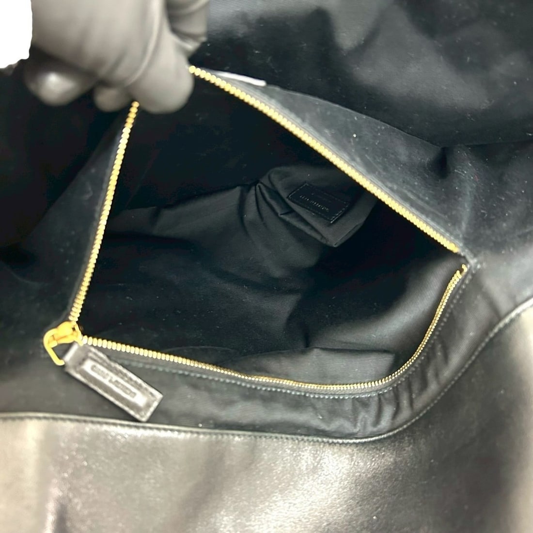 Yves Saint Laurent SAINT LAURENT PARIS YSL Quilted Leather Tote Bag, Black, 37391 - 10