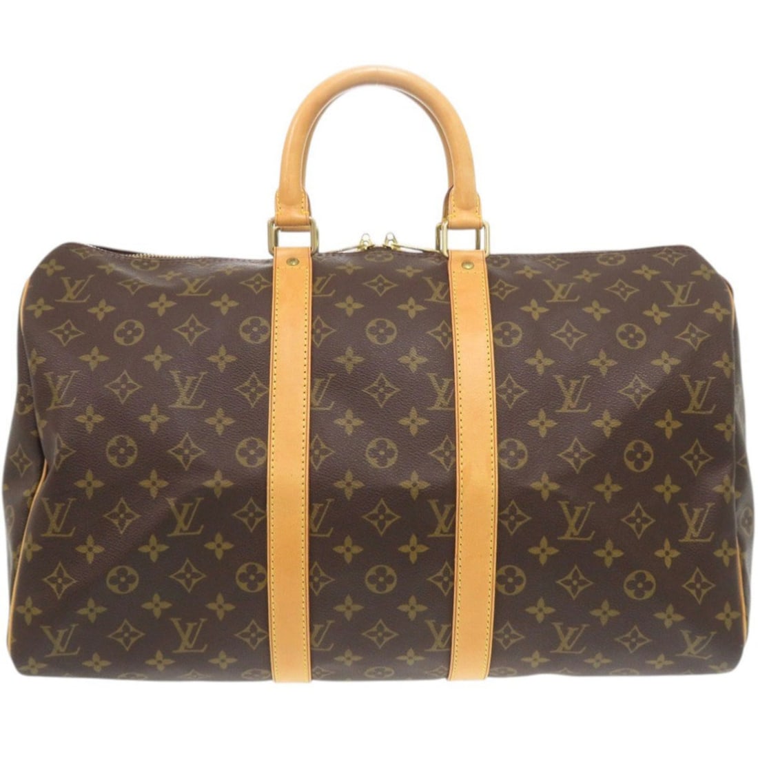 Louis Vuitton Keepall 45 Monogram M41428 Boston Bag LV 0677LOUIS VUITTON: --- Catalog ---Category: SizeSize (HxWxD): 26cm x 45cm x 20cm / 10.23'' x 17.71'' x 7.87''Category: DesignType: Boston bagColor: Brown, MonogramGender: Men,WomenMaterial: Monogram Category: GeneralMPN