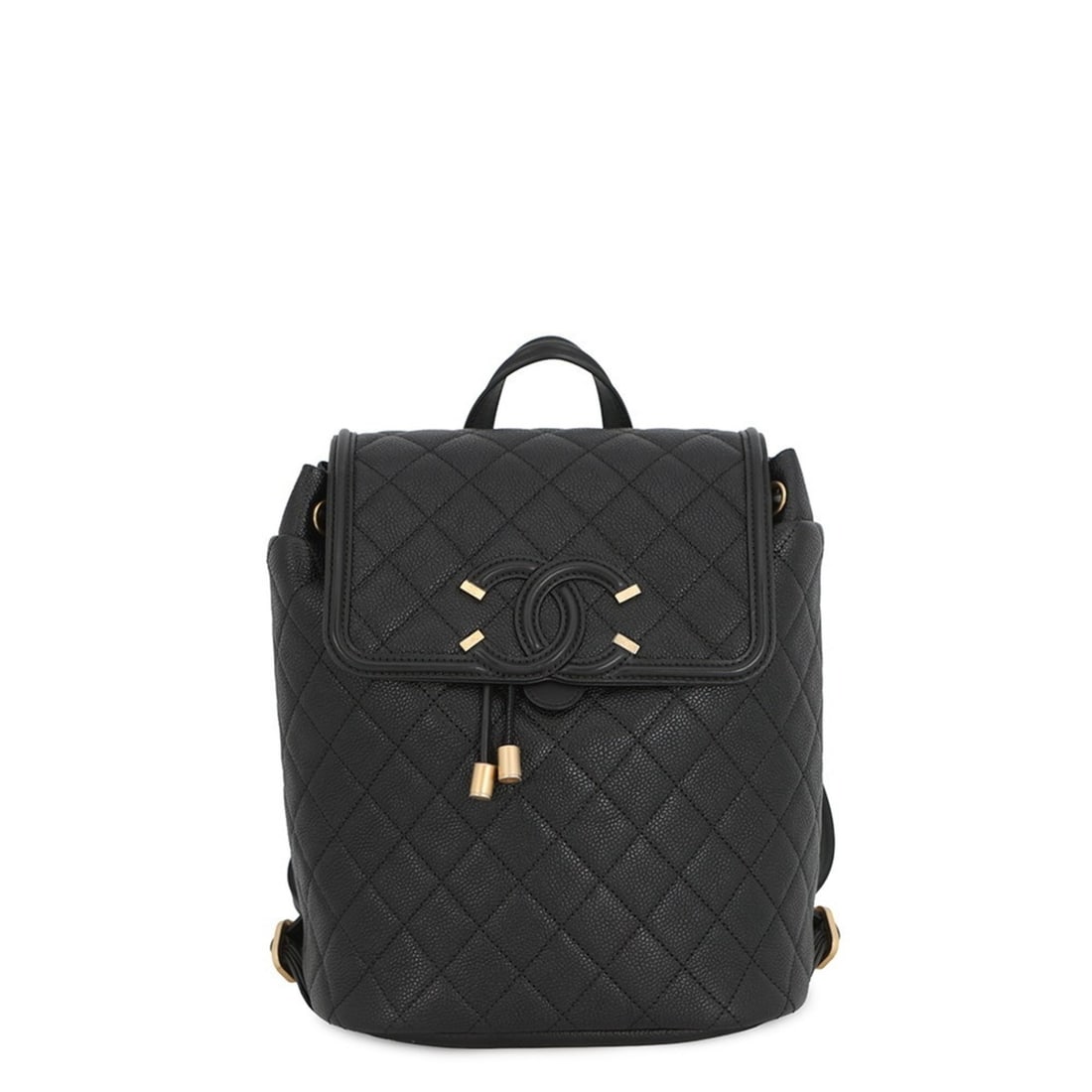 Chanel Backpack, Filigree Matelasse Coco Mark, Caviar Skin, A57090, Black, Handbag, Women's, CHANEL (1 of 18)