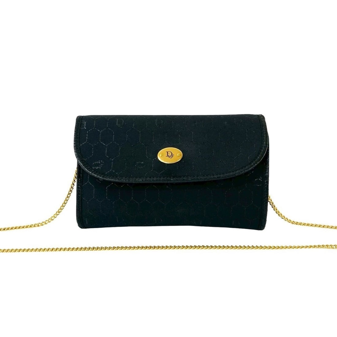 Christian Dior Honeycomb Canvas Chain Shoulder Bag Black 38627: --- Catalog ---Category: SizeSize (HxWxD): 12cm x 19cm x 3.5cm / 4.72'' x 7.48'' x 1.37''Category: DesignType: Shoulder bagColor: BlackGender: WomenMaterial: Canvas Category: GeneralBrand: Christian D