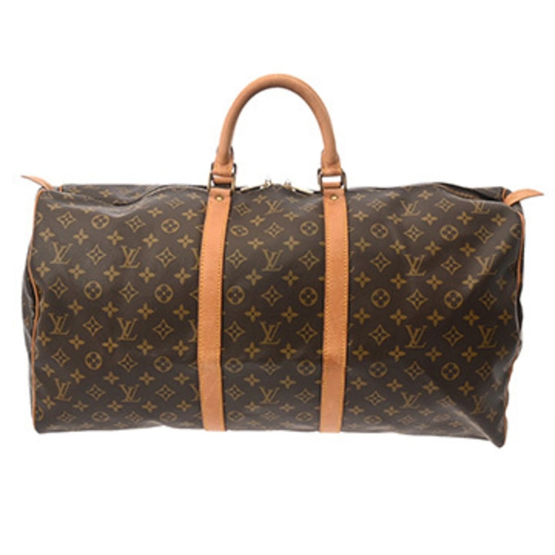 LOUIS VUITTON Louis Vuitton Monogram Keepall 55 Brown M41424 Men's Women's Canvas Boston Bag B Rank (1 of 14)