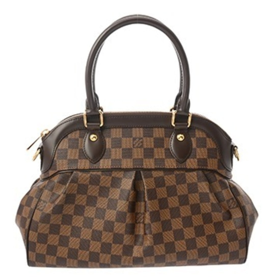 LOUIS VUITTON Damier Trevi PM Brown N51997 Boys' Canvas Handbag A Rank Used Ginzo: --- Catalog ---Category: SizeSize (HxWxD): 24cm x 34cm x 15cm / 9.44'' x 13.38'' x 5.9''Category: DesignType: HandbagColor: BrownGender: WomenMaterial: Damier Canvas Hardware Color: GoldCategory: Gene