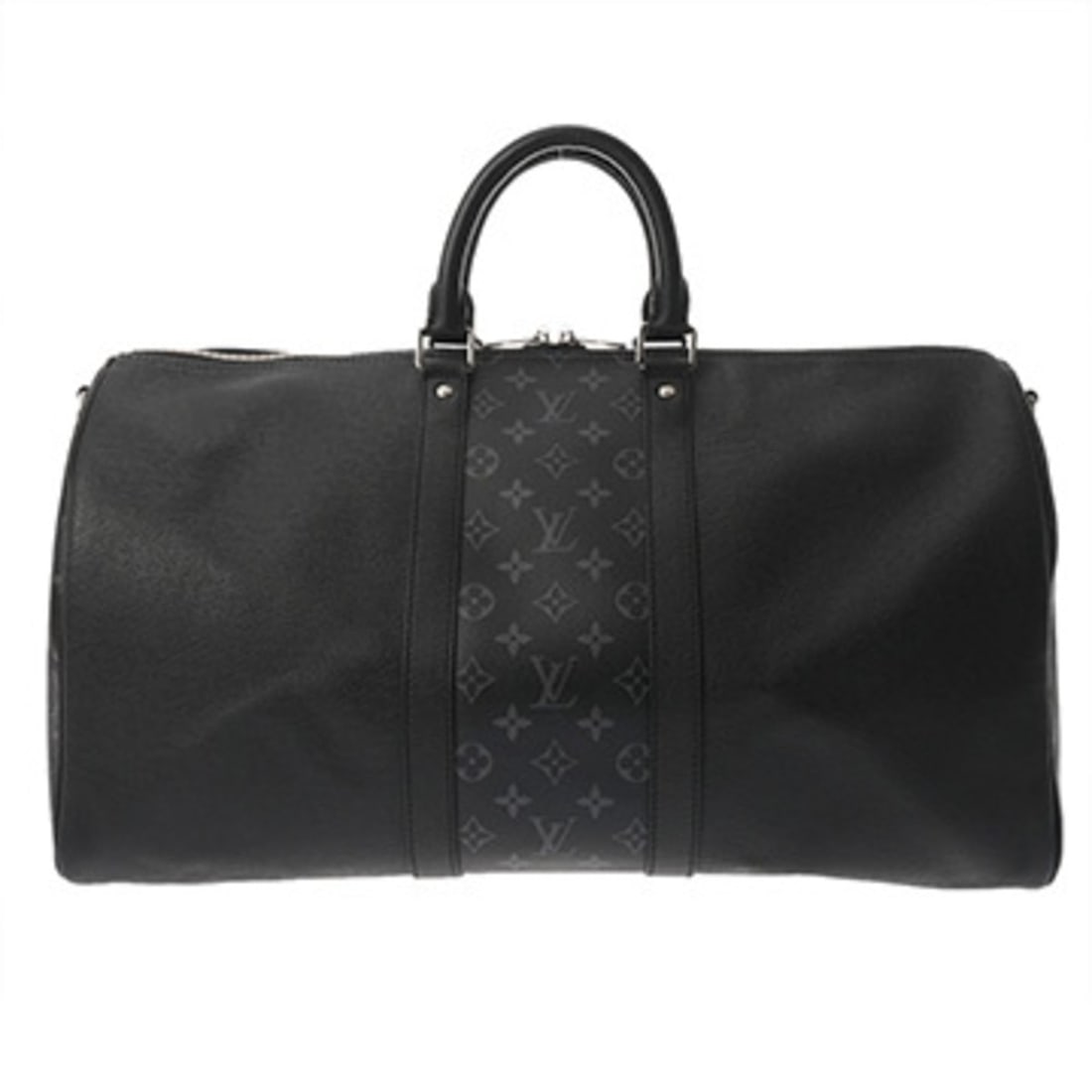 LOUIS VUITTON Louis Vuitton Monogram Eclipse Keepall Bandoulière 50 Black M53763 Men's Women's: --- Catalog ---Category: SizeSize (HxWxD): 31cm x 60cm x 26cm / 12.2'' x 23.62'' x 10.23''Category: DesignType: Boston bagColor: BlackGender: Men,WomenMaterial: Monogram , Taiga leather Hardware Color