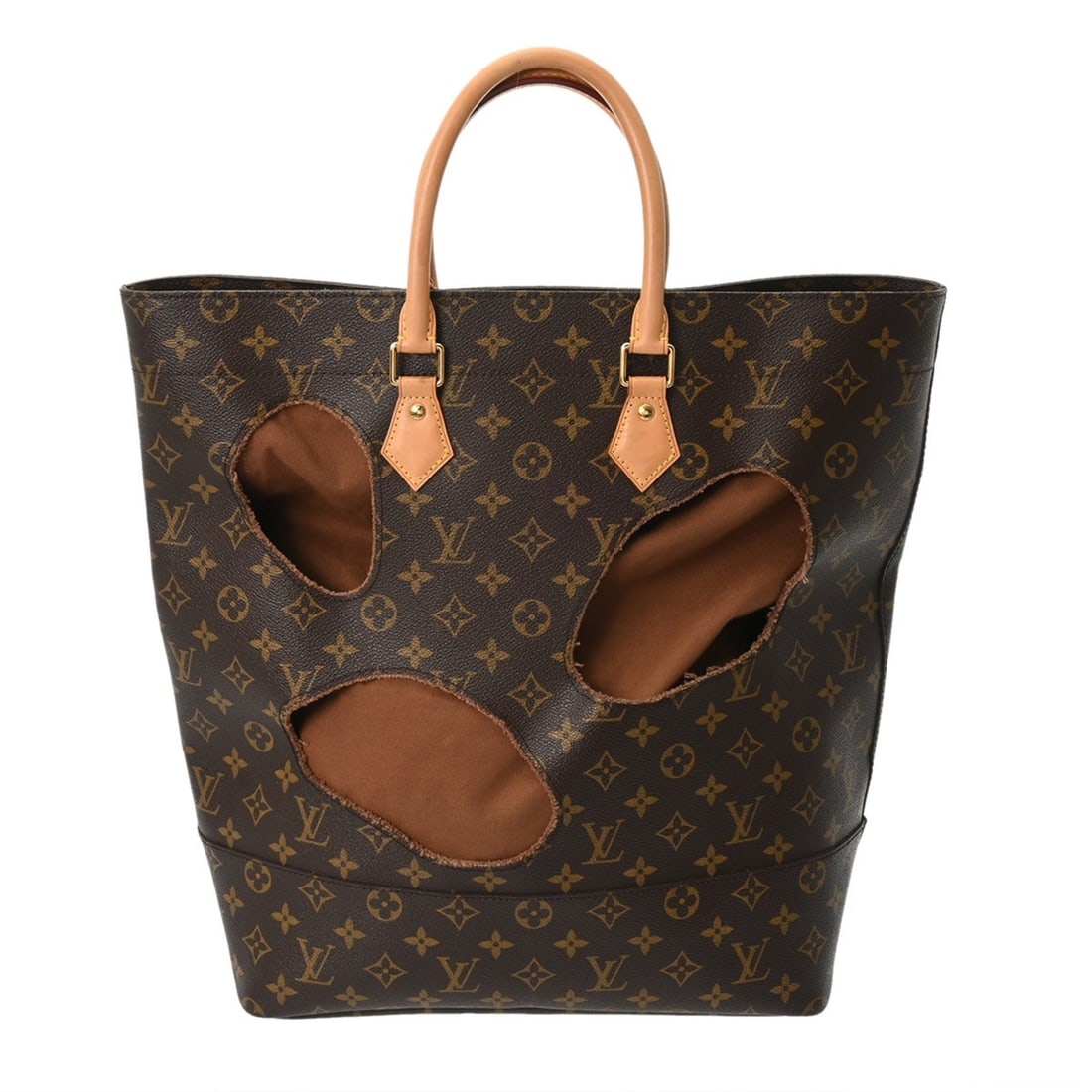 LOUIS VUITTON Louis Vuitton Monogram Withholes Comme des Garçons Collaboration Brown M40279 Women's: --- Catalog ---Category: SizeSize (HxWxD): 40cm x 32.5cm x 13.5cm / 15.74'' x 12.79'' x 5.31''Category: DesignType: Tote bagColor: BrownGender: WomenMaterial: Monogram Hardware Color: GoldCategory: