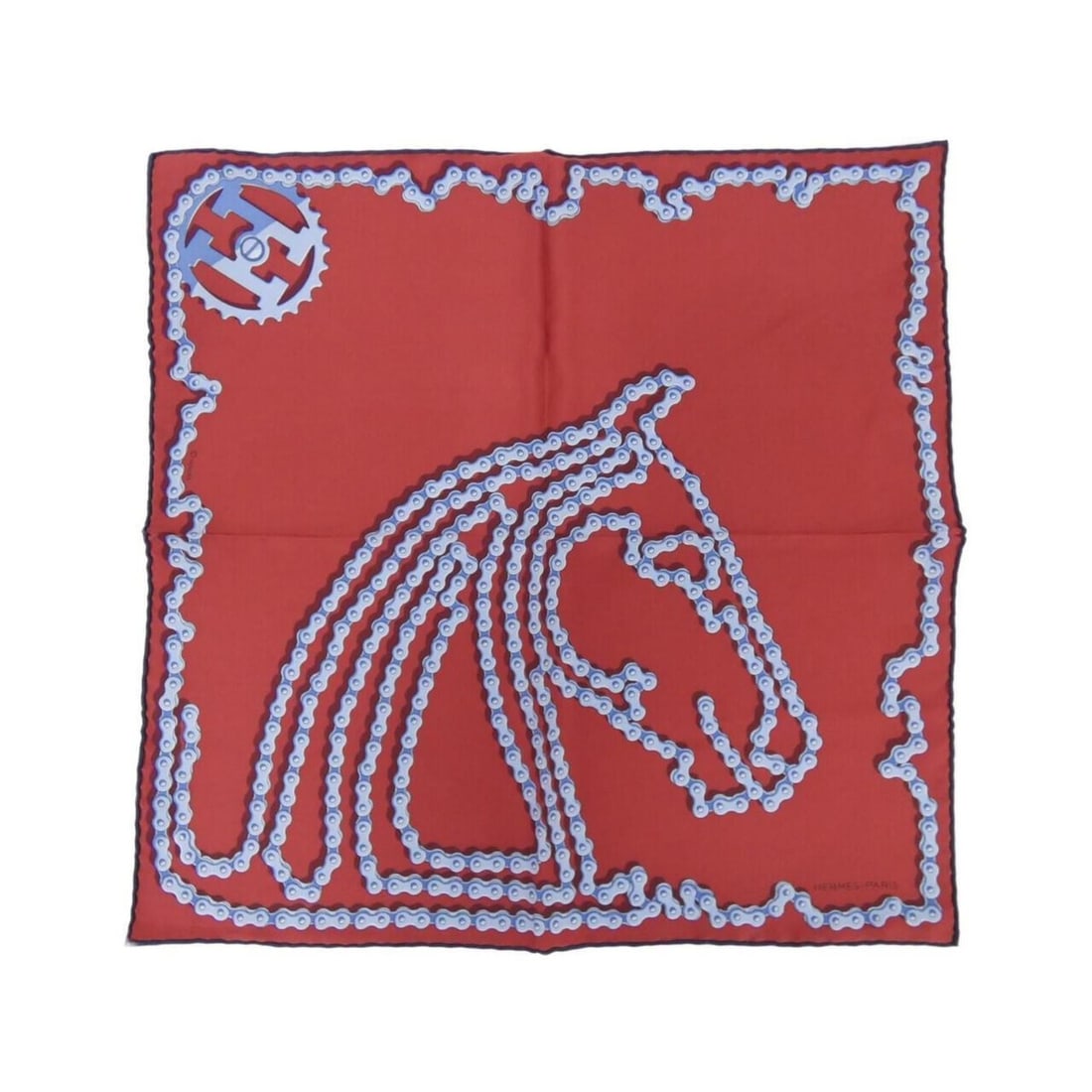 Hermes pocket square: --- Catalog ---Category: SizeSize (LxW): 42cm x 42cm / 16.53'' x 16.53''Category: DesignType: Pocket squareColor: Red colorGender: Women,MenMaterial: Silk Category: GeneralBrand: Hermes--- Item List -