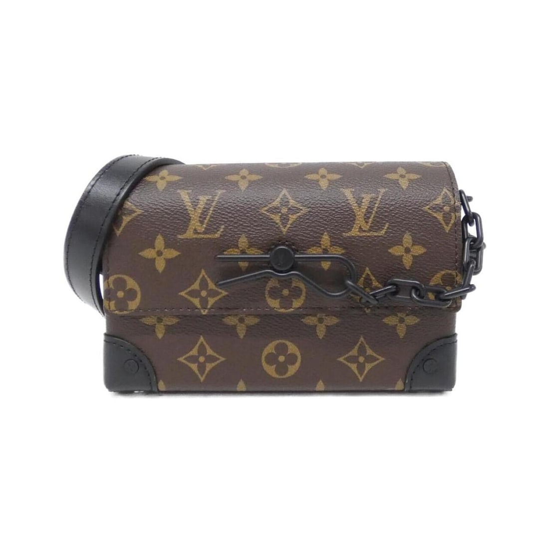 Louis Vuitton Monogram Macassar Steamer Wearable Wallet M83613 Shoulder Bag: --- Catalog ---Category: SizeSize (HxWxD): 11cm x 18cm x 6.5cm / 4.33'' x 7.08'' x 2.55''Category: DesignType: Shoulder bagColor: Black, MarronGender: WomenMaterial: Coated canvas Category: