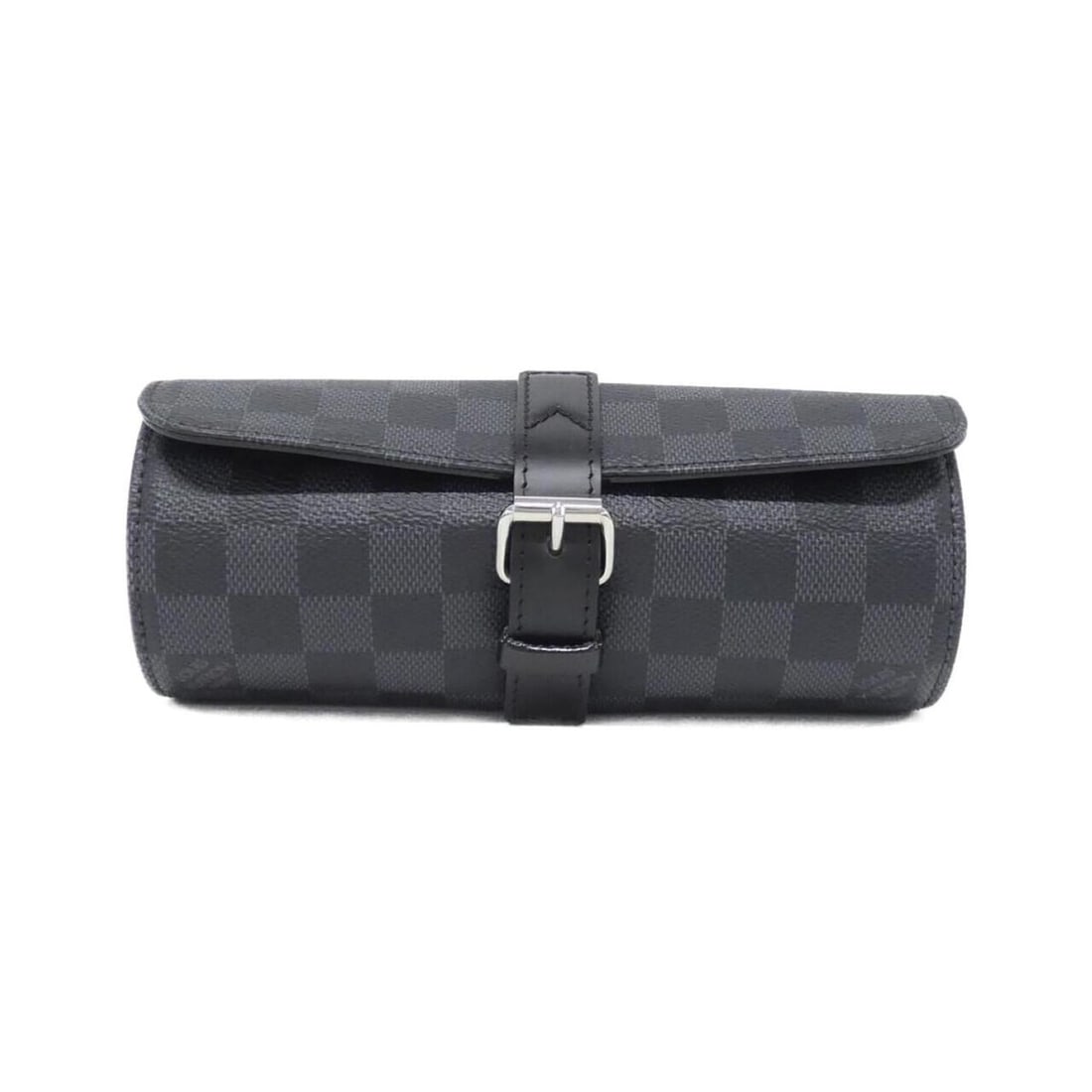 Louis Vuitton Damier Graphite Etui 3 Montres N41137 Watch Case: --- Catalog ---Category: SizeSize (HxWxD): 8cm x 19.5cm x 8cm / 3.14'' x 7.67'' x 3.14''Category: DesignType: PouchColor: GraphiteGender: MenMaterial: Coated canvas Category: GeneralBrand: Louis
