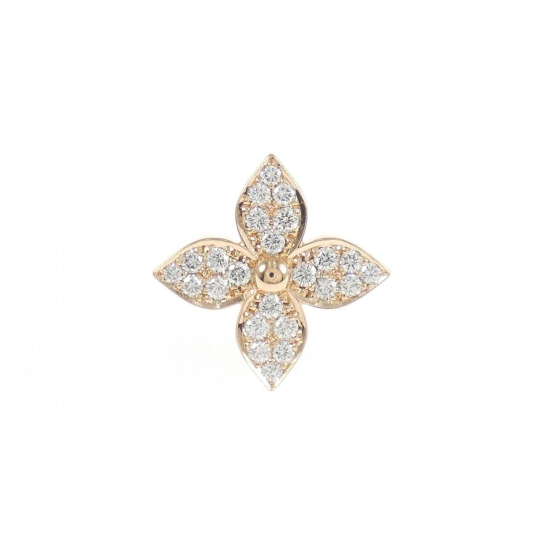 Louis Vuitton Star Blossom Earring (Single Earring): --- Catalog ---Category: SizeSize (HxWxD): 13.40mm x 13.30mm / 0.53'' x 0.52''Category: DesignType: Stud earringsStone: DiamondGender: WomenMaterial: Pink gold (18K)Single earring: YesCategory:
