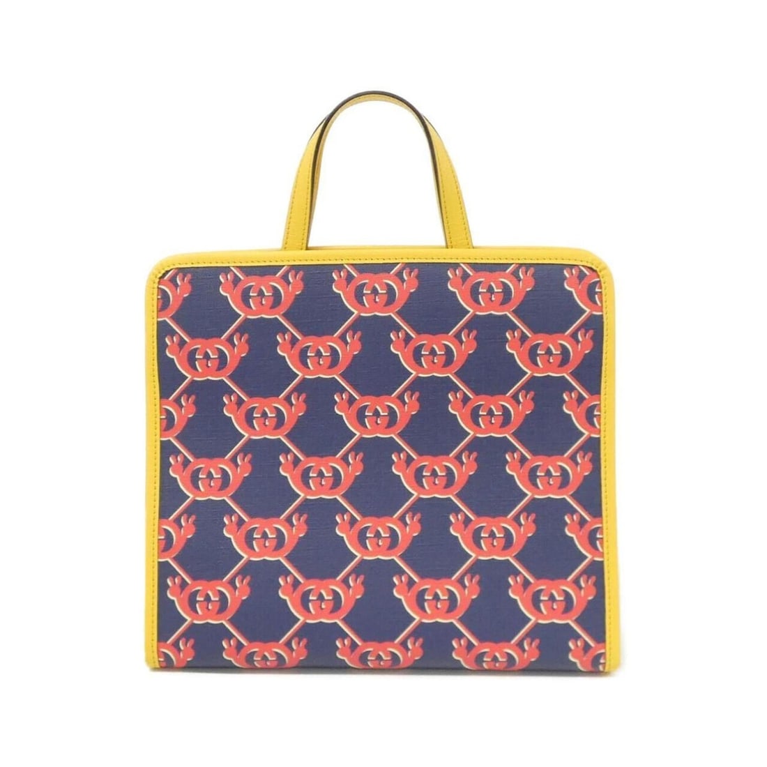 Gucci Children's 605614 Fabrics Handbag: --- Catalog ---Category: SizeWeight: 470g / 1.03lb.Size (HxWxD): 25cm x 28cm x 10cm / 9.84'' x 11.02'' x 3.93''Handle Length: 23cm / 9.05''Category: DesignType: HandbagColor: Blue, Red color, YellowGe