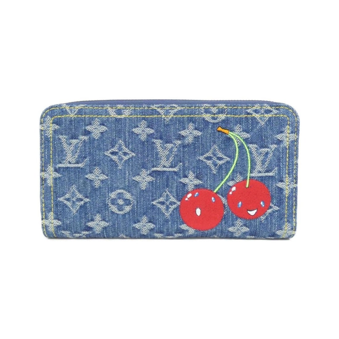 Louis Vuitton Monogram Cherry Denim (LV x TM) Zippy Wallet M23161: --- Catalog ---Category: SizeSize (HxWxD): 10cm x 19cm x 2cm / 3.93'' x 7.48'' x 0.78''Category: DesignType: Long wallet (bi-fold)Color: BlueGender: WomenMaterial: Denim Category: GeneralMPN: M23161Br