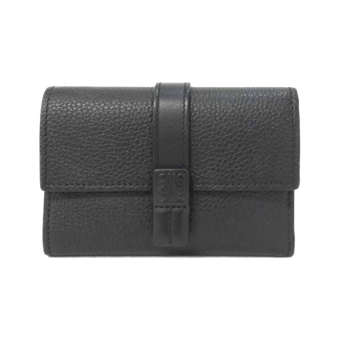 Loewe C660S86X01 Wallet: --- Catalog ---Category: SizeSize (HxWxD): 8cm x 12cm x 2cm / 3.14'' x 4.72'' x 0.78''Category: DesignType: Long wallet (bi-fold)Color: BlackGender: WomenMaterial: Leather Leather/Fur Type: CalfskinCa
