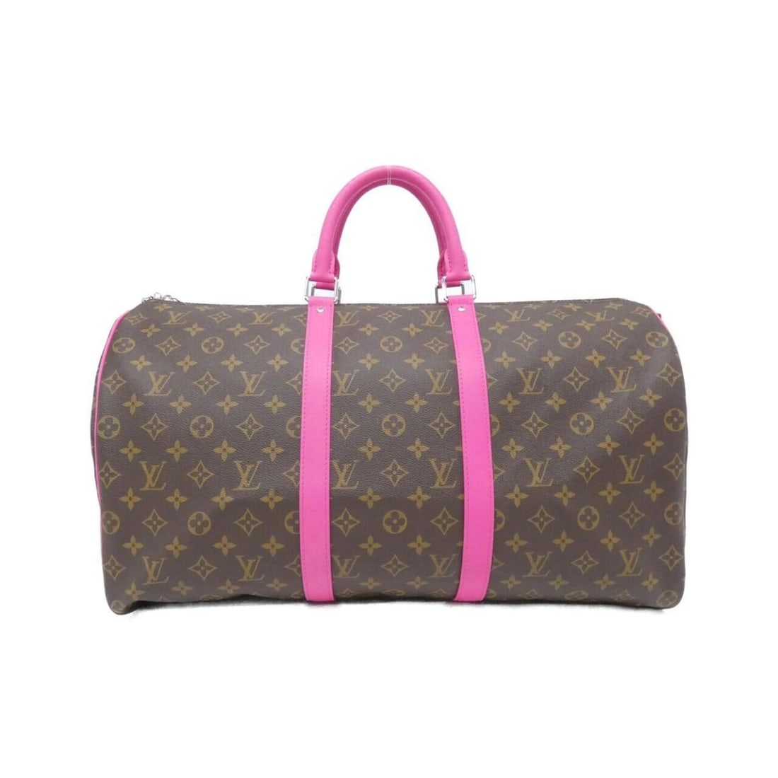 Louis Vuitton Monogram Macassar (LV Color Mania) Keepall Bandoulière 50cm M46773 Boston Bag: --- Catalog ---Category: SizeSize (HxWxD): 29cm x 50cm x 23cm / 11.41'' x 19.68'' x 9.05''Category: DesignType: Boston bagColor: Brown, FuchsiaGender: Women,MenMaterial: Coated canvas Category: