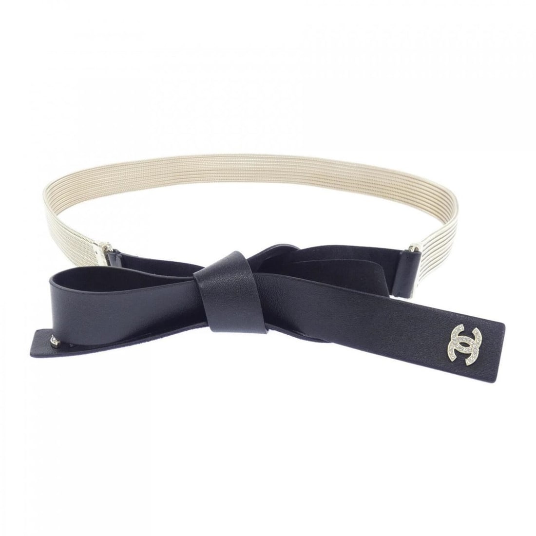 Chanel CHANEL AAA610B18545 Belt: --- Catalog ---Category: SizeWidth: 3cm / 1.18''Length: 157cm / 61.81''Category: DesignColor: Black, GoldGender: WomenEmbellishment: AbrasionCategory: GeneralMPN: AAA610B18545Brand: Chanel--- Item Lis