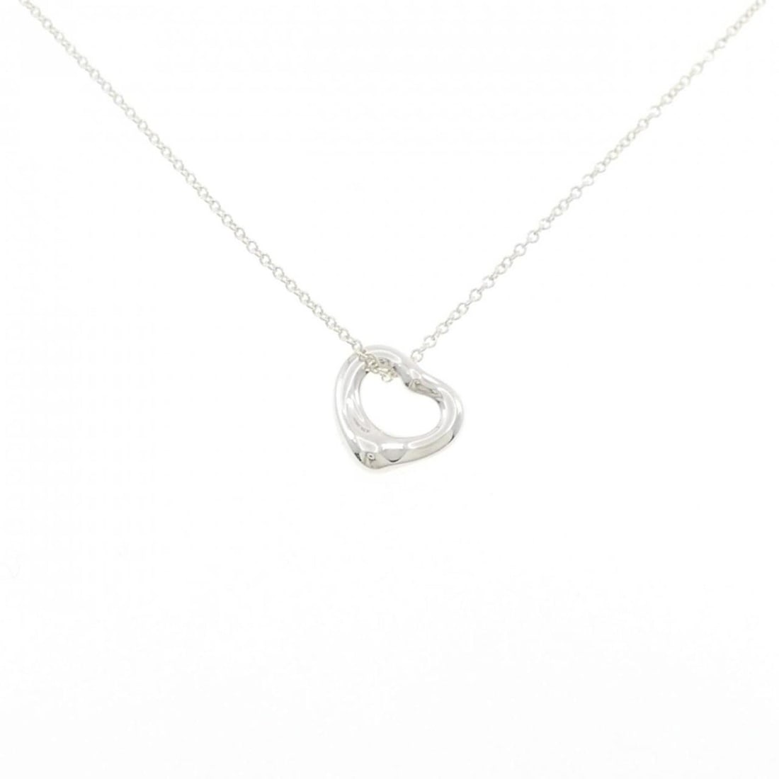 Tiffany Open Heart Necklace: --- Catalog ---Category: SizePendant Size: 10.6mm x 10.4mm / 0.41'' x 0.4''Neck Circumference: 41 cm / 16.14''Category: DesignColor: SilverGender: WomenMaterial: Silver 925Pendant Type: